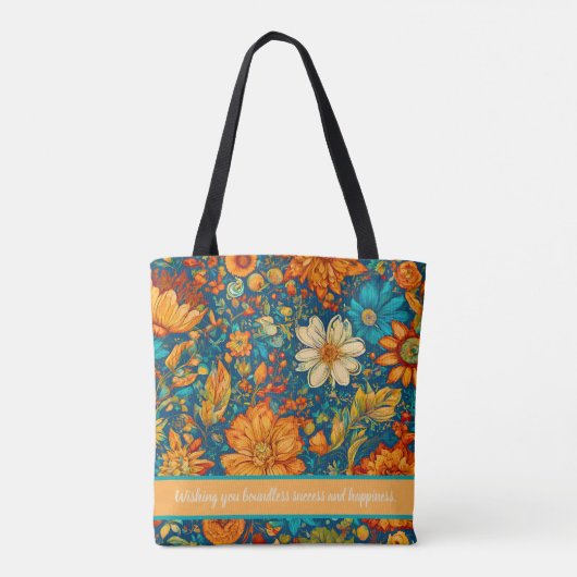 Retro Schilderen Afstuderen Cadeaus voor Kleindoch Draagtas (Achterkant)