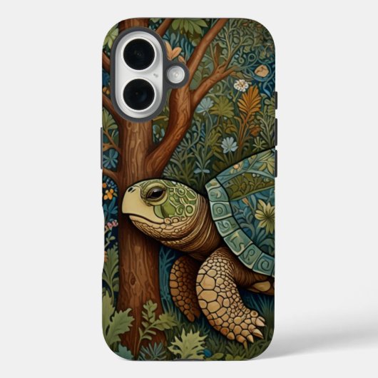 retro schildpad Boheemse Boho Woodland Case-Mate iPhone Case (Achterkant)