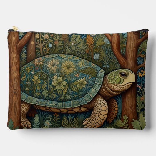  retro schildpad Boheemse Boho Woodland Etui (Voorkant)