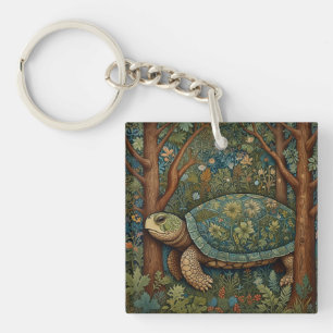  retro schildpad Boheemse Boho Woodland Sleutelhanger