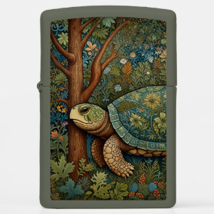 retro schildpad Boho botanische bloemkunst