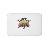 Retro schildpad T-shirt Badmat (Voorkant)