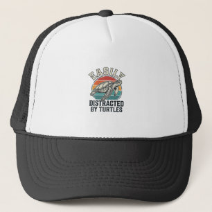 Retro schildpadliefhebber gemakkelijk afgeleid doo trucker pet