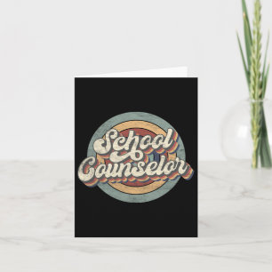 Retro School Counselor CK naar School Teacher Squa Kaart