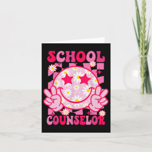 Retro School Counselor Terug naar School Teacher C Kaart