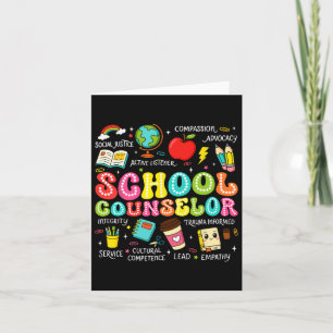 Retro School Counselor Terug naar School Teacher C Kaart