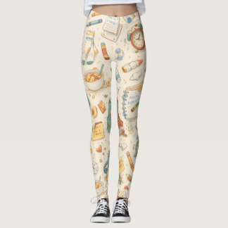 Retro School Morning Chaos Leggings