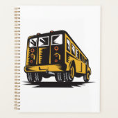 Retro schoolbus geel planner (Voorkant)
