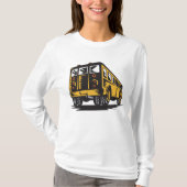 Retro schoolbus geel t-shirt (Voorkant)