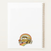 Retro schoolbus persoonlijke leraar planner (Achterkant)