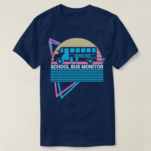 Retro schoolbus t-shirt (Design voorkant)