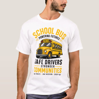 Retro Schoolbuschauffeur 'Toekomst Maken' T-shirt