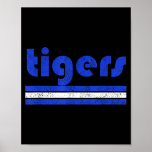 Retro schoolgeest pep rally spel oefen sporten poster