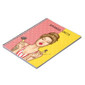 Retro schoonheid / make-up afspraak notitieboek (Linkerzijde)