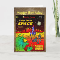 Retro Sci-Fi Comic Book Birthday