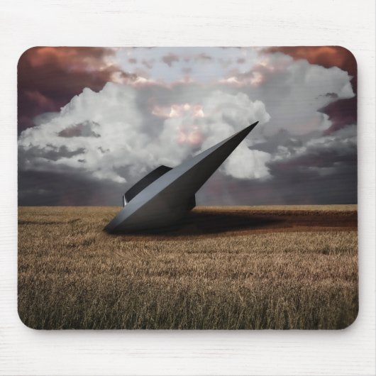 Retro Sci - fi. Crashed UFO Muismat (Voorkant)