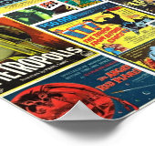 Retro Sci Fi Movies Collage Poster (Hoek)