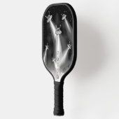 Retro Sci-Fi UFO-invasie gepersonaliseerd Pickleball Paddle (Links)