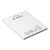 Retro Science levert wetenschapsleraar cadeau Notitieblok (Schuin)