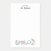 Retro Science levert wetenschapsleraar cadeau Post-it® Notes (Voorkant)