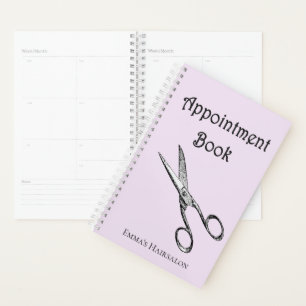 Retro Scissors Hairsalon Benoeming Book / Planner