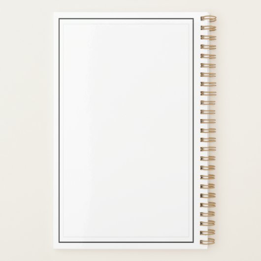 Retro Scissors Hairsalon Benoeming Book / Planner (Achterkant)