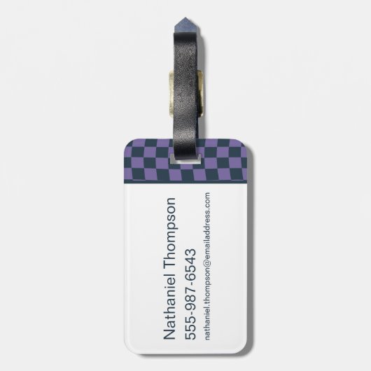 Retro Scooby "OMG" Bagagelabel (Achterkant verticaal)