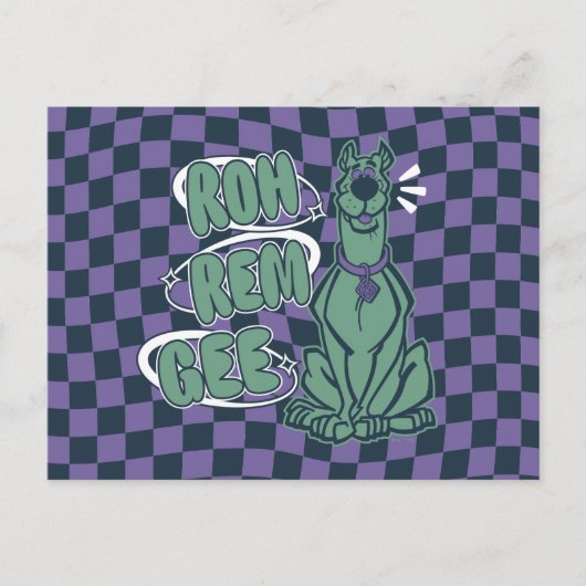 Retro Scooby "OMG" Briefkaart (Voorkant)