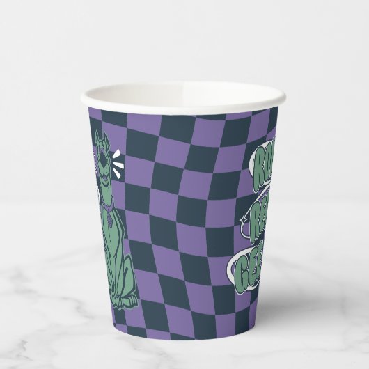 Retro Scooby "OMG" Papieren Bekers (Links)