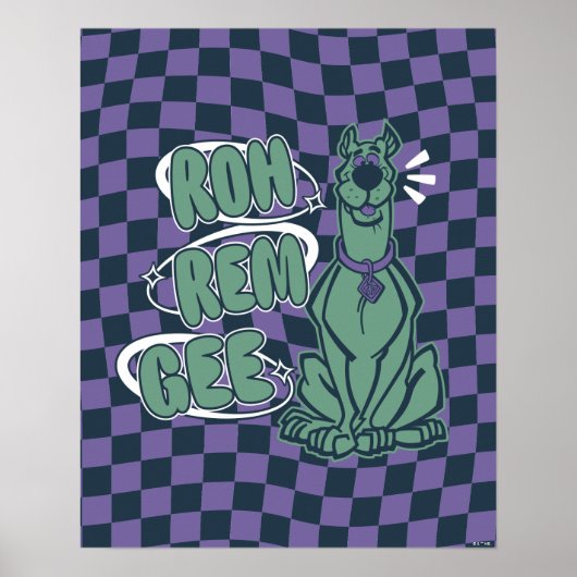 Retro Scooby "OMG" Poster (Voorkant)