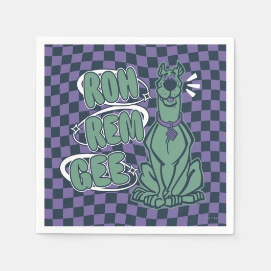 Retro Scooby "OMG" Servet (Voorkant)