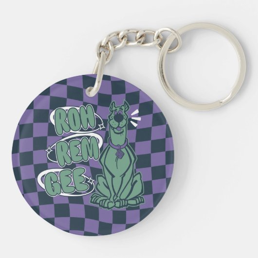 Retro Scooby "OMG" Sleutelhanger (Achterkant)