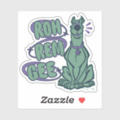 Retro Scooby "OMG" Sticker (Vel)