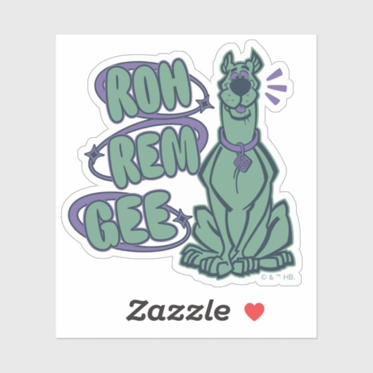 Retro Scooby "OMG" Sticker (Vel)