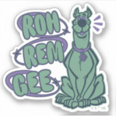 Retro Scooby "OMG" Sticker (Voorkant)