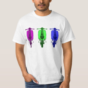 Retro Scooter Pop art versie T-shirt