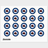 Retro Scooter Silhouet Sticker (Vel)