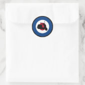 Retro Scooter Silhouet Sticker (Tas)