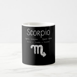 Retro Scorpio Sterrenbeeld Horoscoop Verjaardagsca Koffiemok