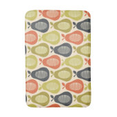 Retro Scribble Pears Patroon Badmat (Voorkant Verticaal)