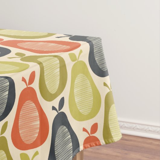 Retro Scribble Pears Patroon Tafelkleed (Voorbeeld)