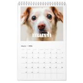 Retro script 2026 familiefoto kalender (Mar 2026)