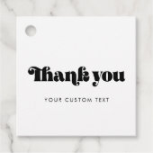  retro script Bedankt Bedankjes Labels (Voorkant)