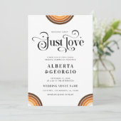 Retro Script Boho Regenboog Niets Gewoons Gewoon L Kaart (Staand voorkant)