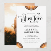 Retro Script Boho Regenboog Niets Gewoons Gewoon L Kaart (Voorkant / Achterkant)