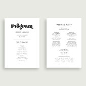 retro script bruiloft programma