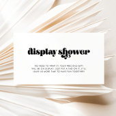  Retro Script Display Shower Kaart