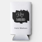 Retro Script Fifty & FABULOUS Zwart & Wit (Achterkant)