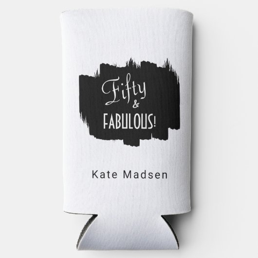 Retro Script Fifty & FABULOUS Zwart & Wit (Voorkant)