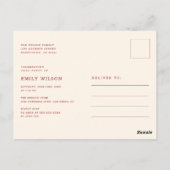 Retro Script Grad Graduate Graduation Invitation (Dos)